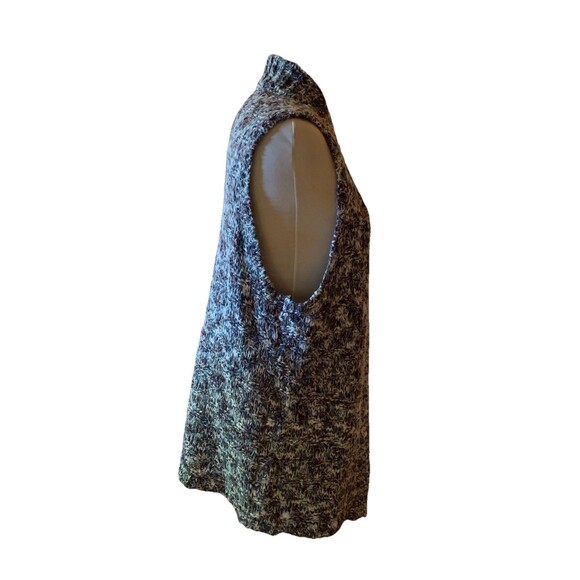 Chico's Sz 3 Marled Sweater Vest Cardigan Super Soft Cozy Stretchy Sz XL/16 Long - Picture 4 of 7